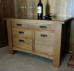 Woodworking Services by Texas Timber Wolf - Wine Serving Table